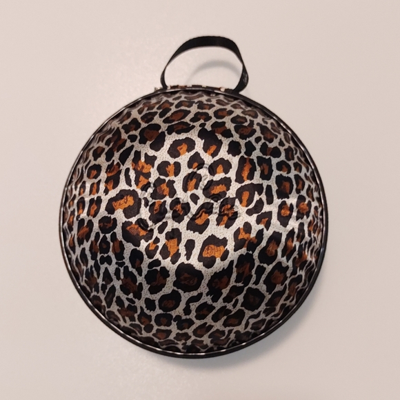 CupCase cheetah print satin sturdy cup saving bra travel bag - Picture 4 of 8